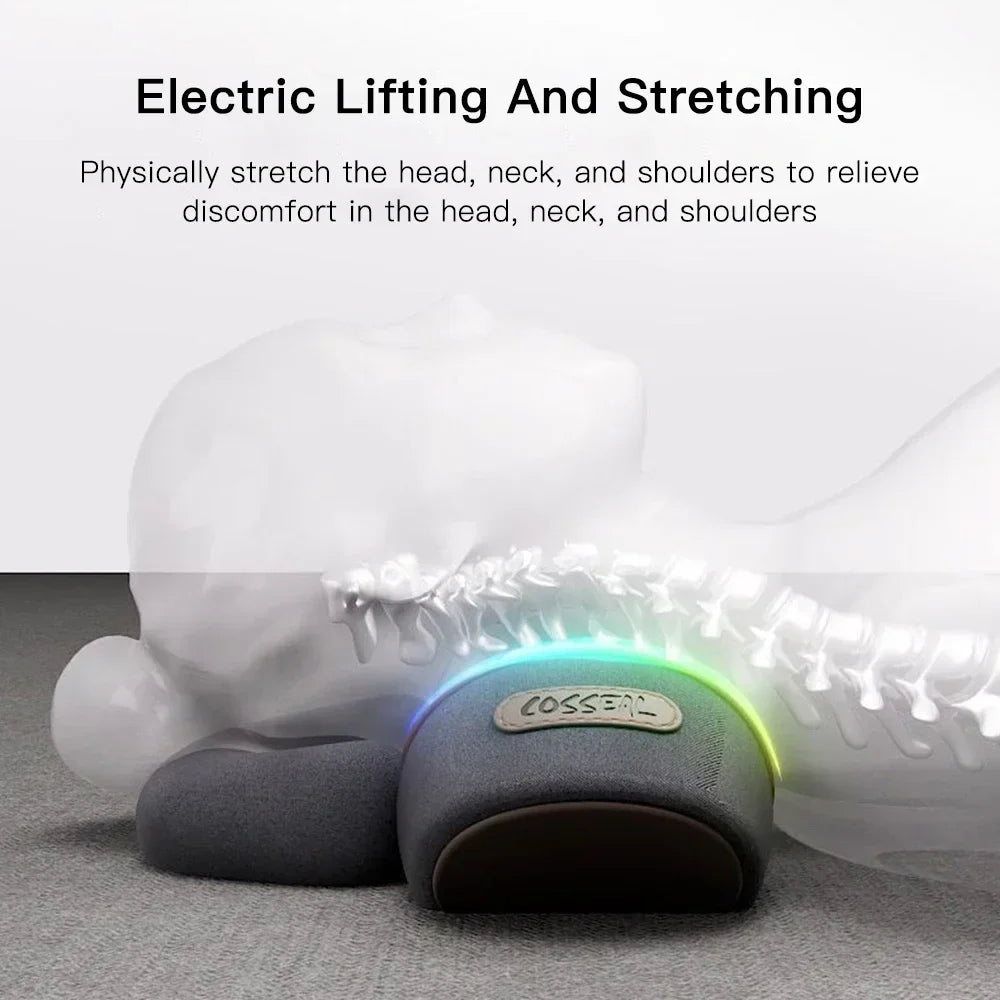 Electric Neck Massager Pillow Cervical Stretcher Heating Vibration Massage Back Traction Orthopedic Sleeping Pillows Support Beauty World Shop