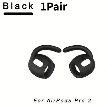 Anti-Slip Silicone Ear Hooks for AirPods Pro 2 | Soft Grip Sporty Eartips, Sweatproof Gym Running Workout Headphones Accessories