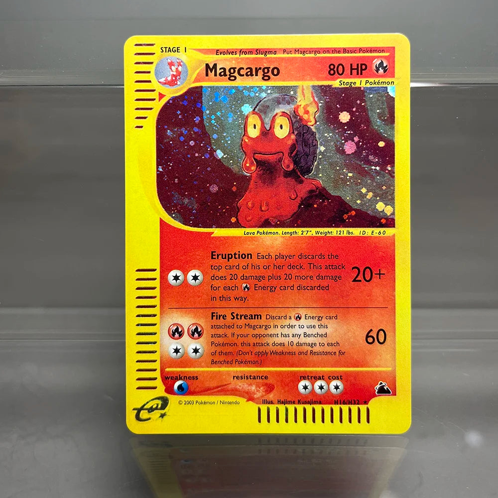 PKM Cards Charizard Steelix Celebi Single Foil Cards Magneton Gengar Classic Game Collection Cards PTCG Proxy Cards Beauty World Shop