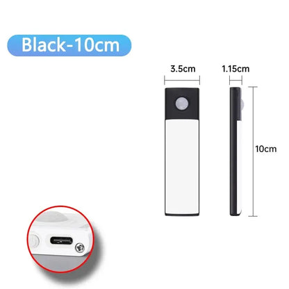 LED Cabinet Light USB Type-C Rechargeable Motion Sensor Led Lamp for Kitchen Wardrobe Cabinet Lighting 20cm/30cm/40cm/50cm/60cm Beauty World Shop