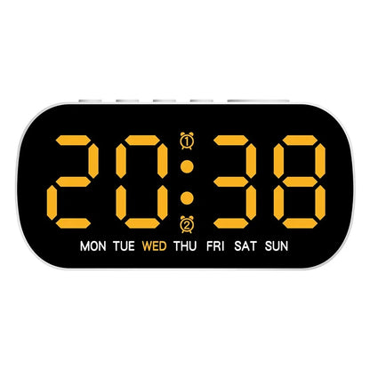 Digital Alarm Clock USB Powered Temperature Date Week Dual Alarm Night Mode Snooze Clock 5 Levels of Brightness 12/24H LED Clock Beauty World Shop