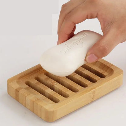 Bamboo Case Tray Wooden Prevent Mildew Drain Soap Box Natural Bamboo Dishes Bath Soap Holder Container Bathroom Washroom Tools Beauty World Shop