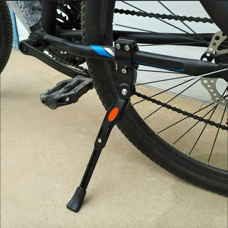 Aluminum Alloy Kickstand, Bicycle Rear Bracket Adjustable Length, MTB 26 Inch Bicycle Side Support Beauty World Shop