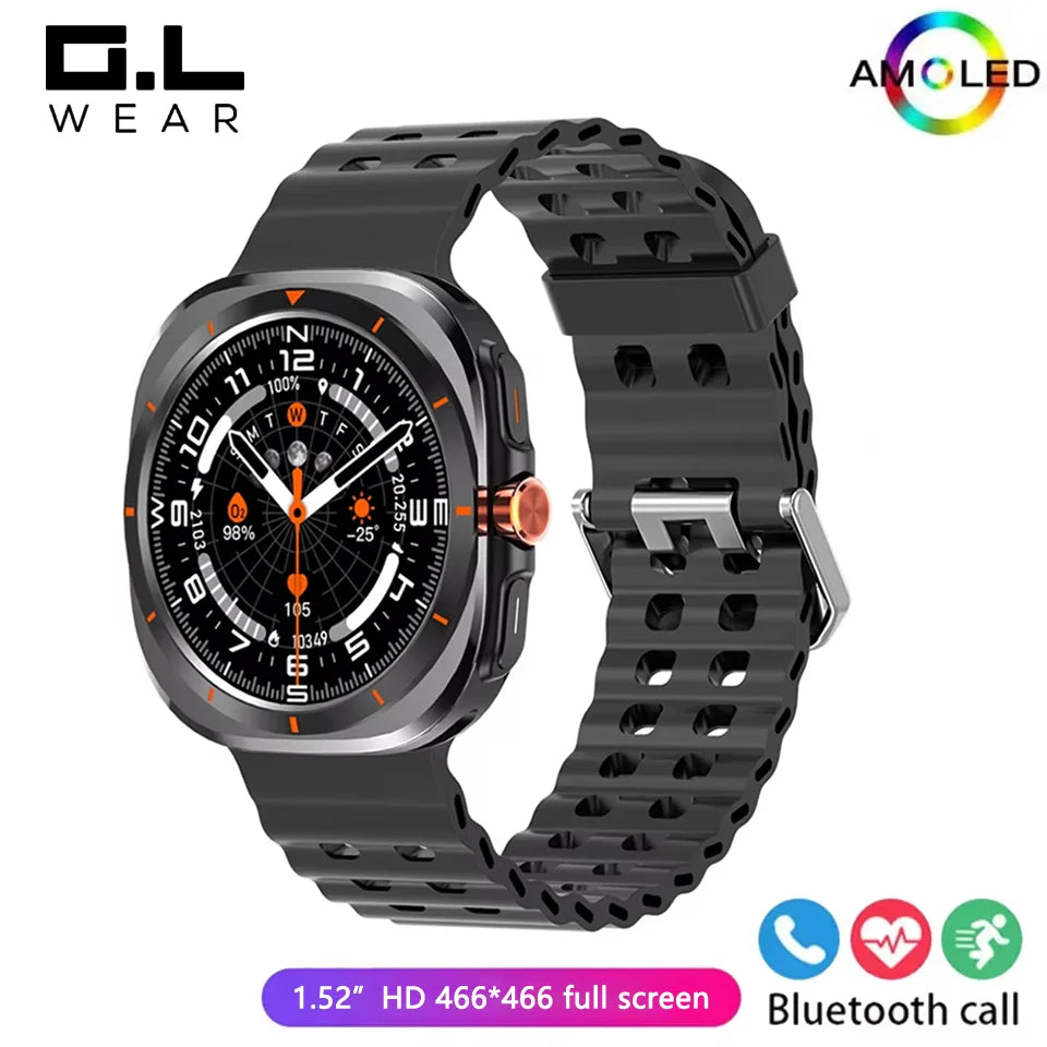 G.L Wear 2025 New Smartwatch for Men Heart Rate Monitoring Bluetooth Calling Fitness Tracking Pedometer Men's Smartwatch Beauty World Shop