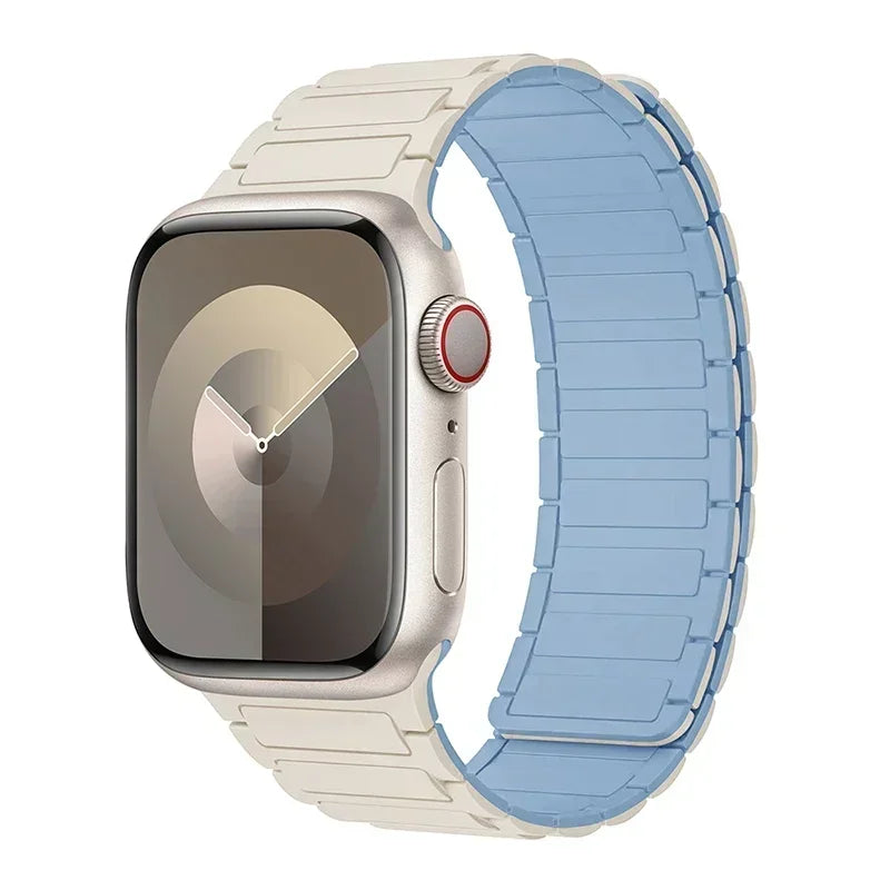 Magnetic Loop for Apple Watch Bands 44mm 40mm 49mm 45mm 41mm 38mm Silicone Bracelet iWatch Series 9 8 7 6 5 4 3 Se ultra 2 strap Beauty World Shop
