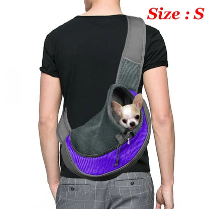1Pc Dog out backpack,Dog Sling Carrier Breathable Mesh Travel Crossbody Bag For Puppy Cat Hiking Camping Beauty World Shop