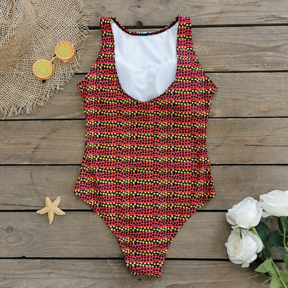 2026 New Printed One-piece Swimsuit Classic Printed Lace Up Swimsuit Women's Push Up Flower One-piece Suit Beach Wear For Female Beauty World Shop