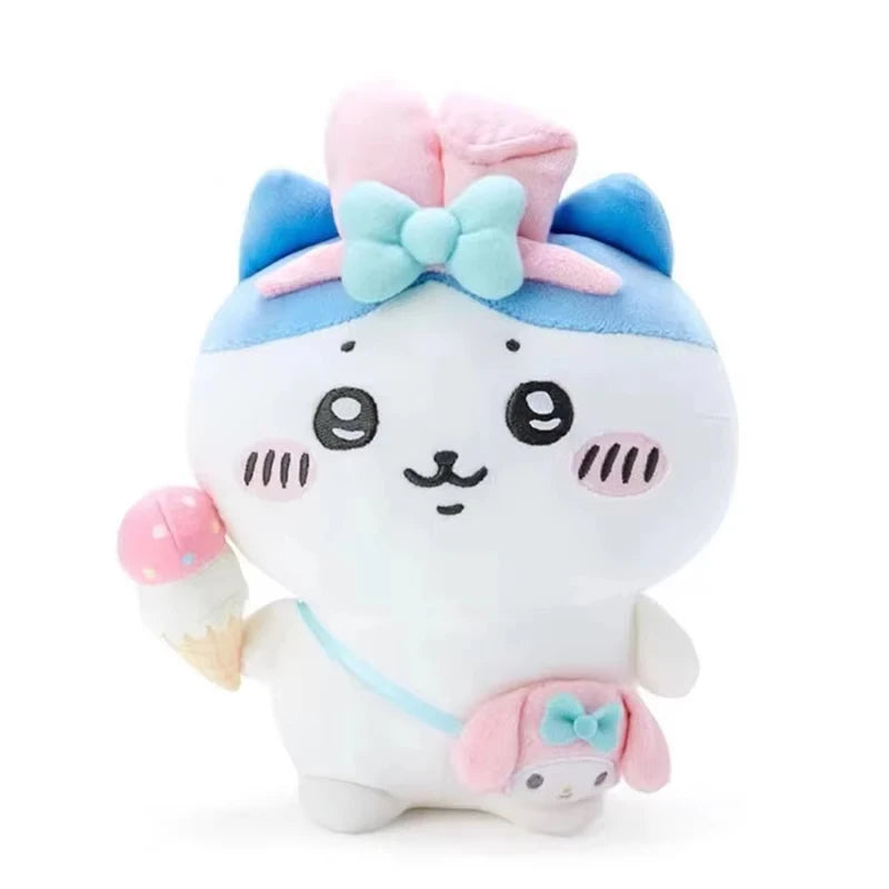 Self-deprecating Bear Chiikawa Sanrioi hachiware Plush Toy Co-branded Doll Pendant Cute Jiyi Xiaohachi Usaki Bedroom Ornaments Beauty World Shop