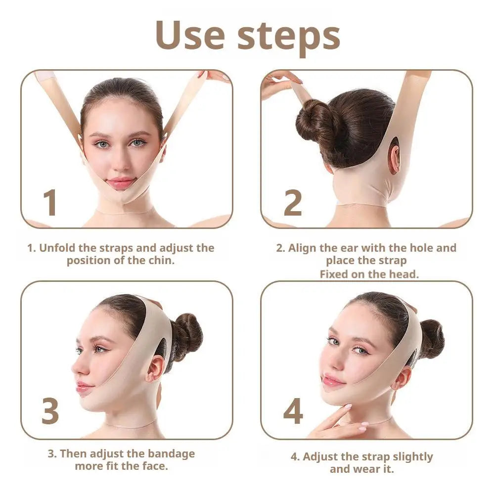 Face V Shaper Facial Slimming Bandage Relaxation Lift Up Belt Shape Lift Reduce Double Chin Face Thining Band Massage Hot Sale Beauty Trend Shop