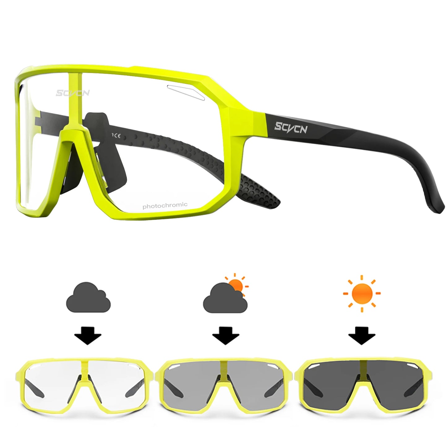 SCVCN New Cycling Glasses Bike Sunglasses Men UV400 Eyewear Outdoor Sports MTB Goggles Bicycle Women Riding Hiking Sunglasses Beauty World Shop