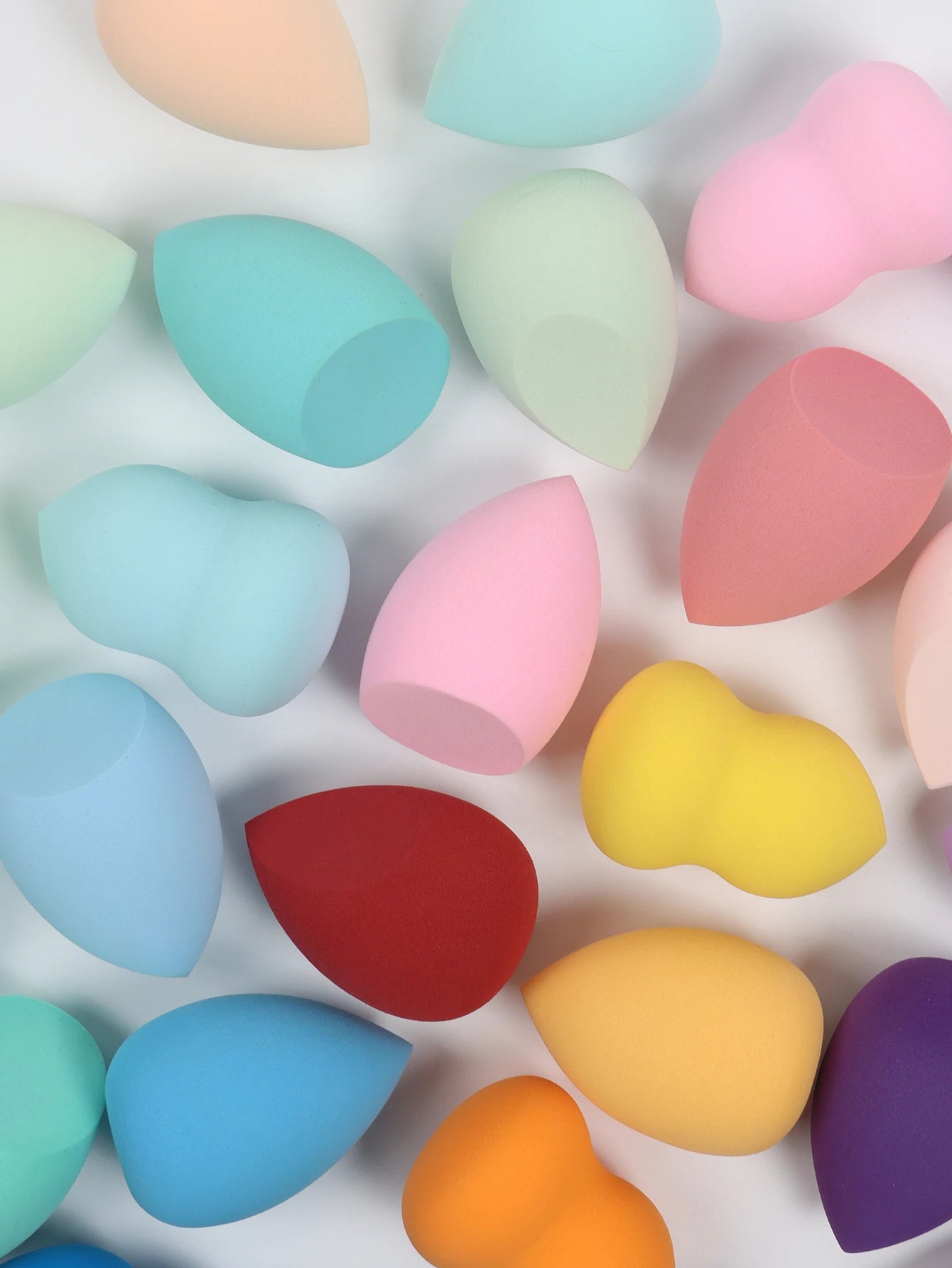 Make-Up Eggs 3-5-10-15-20-30-50 Pack, Color and Shape Random Foundation Beauty Sponge Blend, Liquid, Cream and Powder Flawless, Beauty World Shop