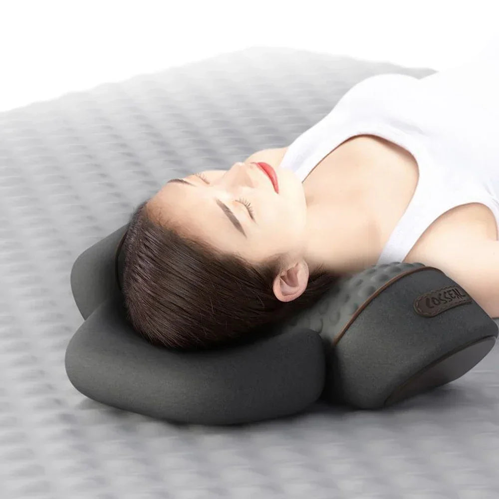 Electric Neck Massager Pillow Cervical Stretcher Heating Vibration Massage Back Traction Orthopedic Sleeping Pillows Support Beauty World Shop