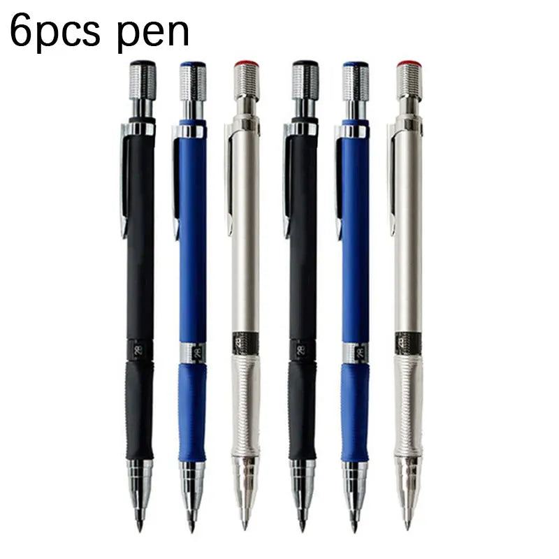 Mechanical Pencil Set 2.0mm with 2B Black/Colors Lead Refill for Writing Sketching Art Drawing Painting School Automatic Pencils Beauty World Shop