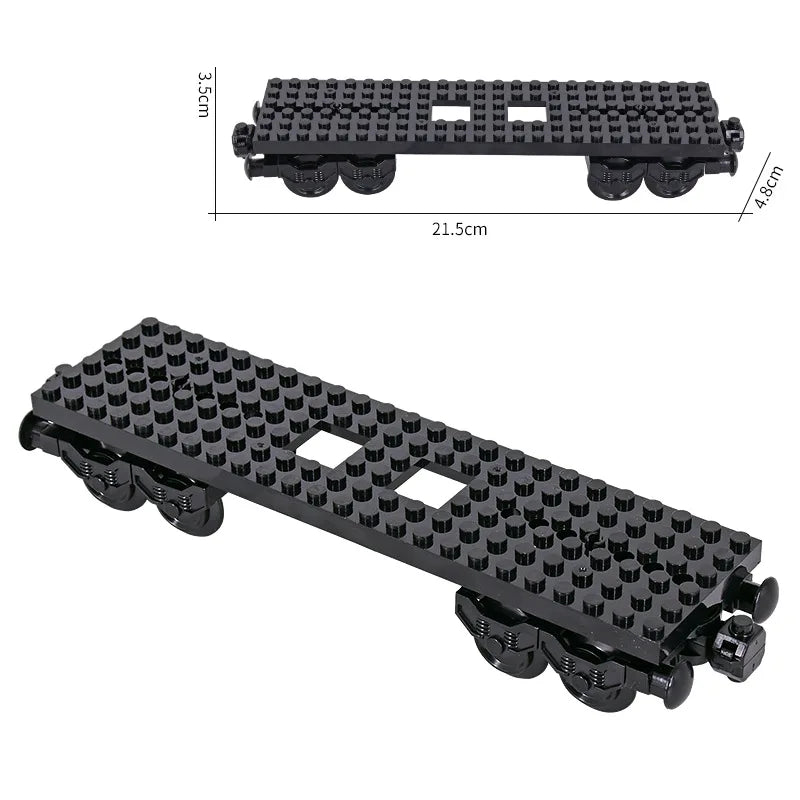 MOC City Creative Idea Train Base Wheel Carriage Building Blocks Bricks Assembled DIY Toys for Kids Christmas giftS Beauty World Shop
