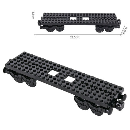 MOC City Creative Idea Train Base Wheel Carriage Building Blocks Bricks Assembled DIY Toys for Kids Christmas giftS Beauty World Shop