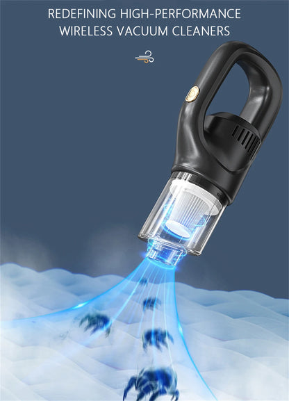 Wireless Handheld Vacuum Cleaner Cordless Handheld Chargeable Auto Vacuum for Home & Car & Pet Mini Vacuum Cleaner 50000Pa Beauty World Shop