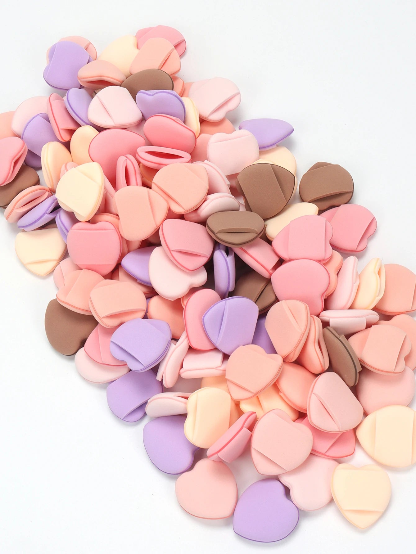 50 Mini Finger Cushions Air Cushion Powder Puff, Latex Free Mixed Sponge and Cosmetic Puff Is Used for Liquid Foundation Make- Beauty World Shop