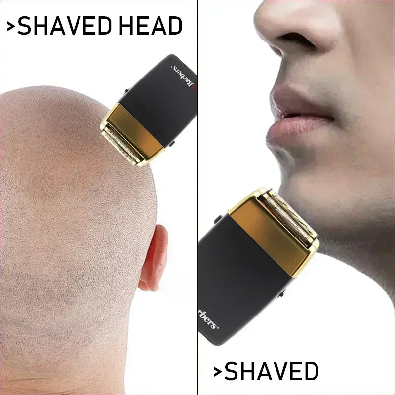 11000 RPM POP Barbers P620 Professional Electric Men's Beard Trimmer Double Foil Shaver Electric Shaver USB Hair Cutting Machine Beauty World Shop