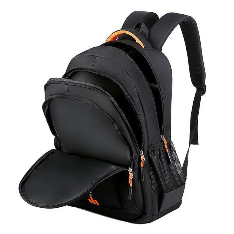 Unisex Large Capacity Backpack, Business Travel Laptop Bag, Multi-Compartment Design, Adjustable Straps, Ideal for Work Leisure Beauty World Shop
