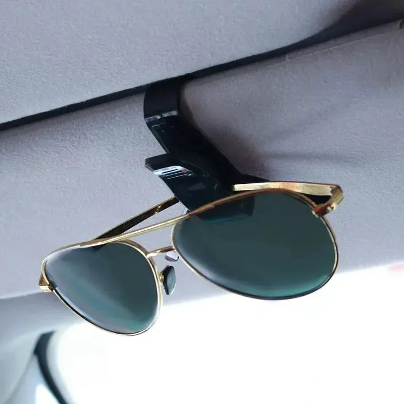 2PCS Universal Car Auto Sun Visor Glasses Box Sunglasses Clip Card Ticket Holder Fastener Pen Case Eyeglasses Clips Accessories Beauty World Shop