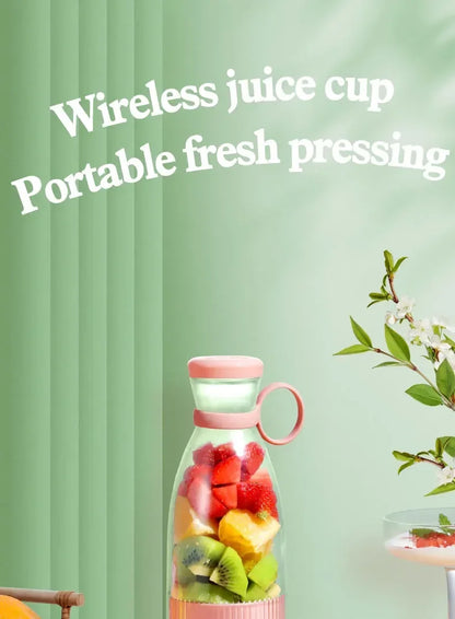 Electric Juicer Cup 6 Blades Blender Milkshake Machine USB Portable Fruit Milk Mixing Tool Mini Fresh Juice Blender Beauty World Shop