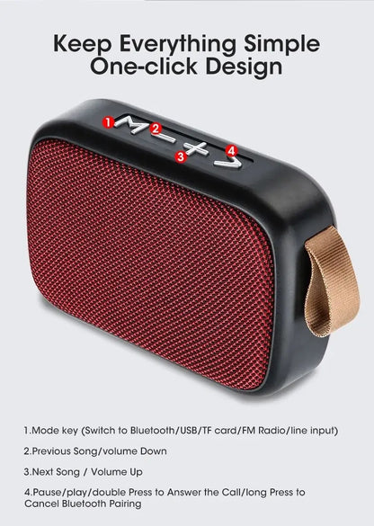 New Wireless  Speaker Outdoor Portable Subwoofer Mini Speaker Home Cloth Card Speaker Beauty World Shop