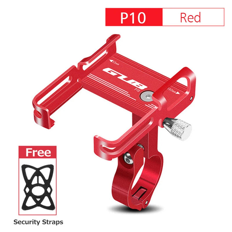 GUB Aluminum Bicycle Phone Holder Metal Bike Cell Mobile iPhone Stand for Motorcycle Scooter Handlebar Bike Headsets Stem Mount Beauty World Shop