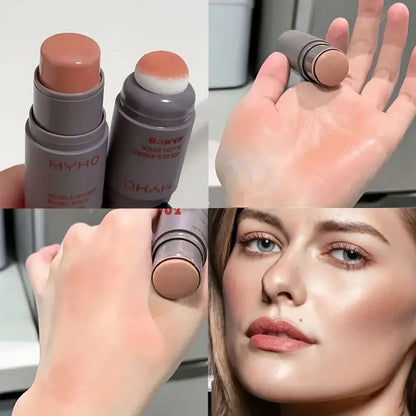 Blush Stick Double-ended Expansive Color Natural Long Lasting Matte Makeup Monochrome Creamy Rouge Blush Stick Beauty World Shop