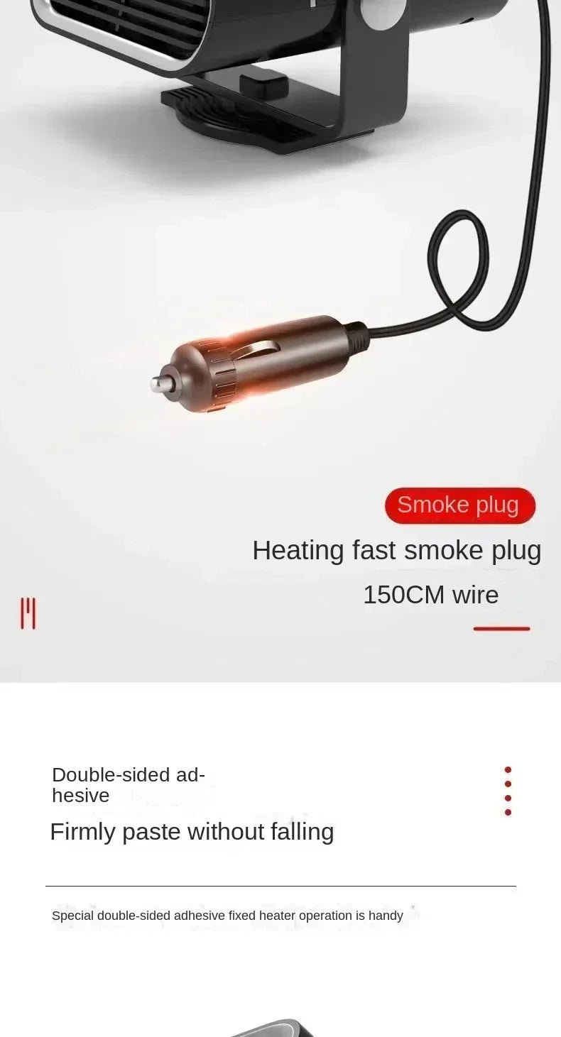 Car Heater Portable Car 24v Heater Windshield Automatic Defogging Defrost Fast Heater 12v Household Electric Heater 2026 New