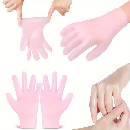 2-Pack Silicone Moisturizing Gloves Exfoliate to Prevent Dry Hands and Leave Hands Smooth and Soft Hand Care Tool Beauty World Shop