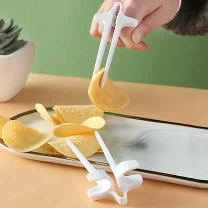 1PC Lazy Fingers Chopsticks Play Games Eat Snacks Clip Brush Video Without Dirty Hands Food Clip Beauty Trend Shop