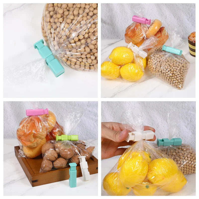 Reusable Food Bag Clips (4-Pack) for Sealing Snacks, Chips & Dry Goods to Lock in Freshness Beauty World Shop