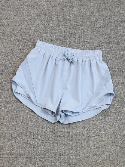 2024 summer cross-border foreign trade Fitness running exercise shorts women's breathable quick-drying anti-exposure short pants