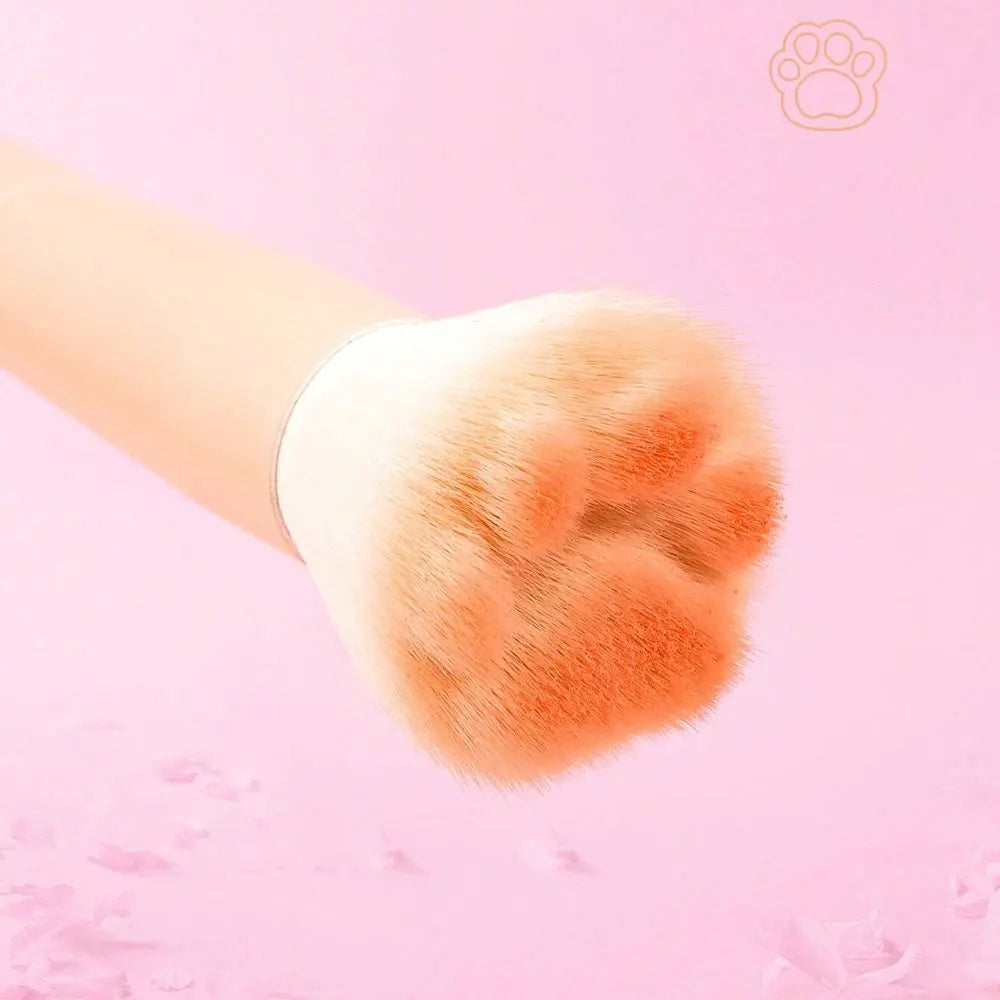 1pc New Cat Paw Blush Brush With Storage Box, Professional Makeup Tool Suitable For All Skin Types Beauty World Shop