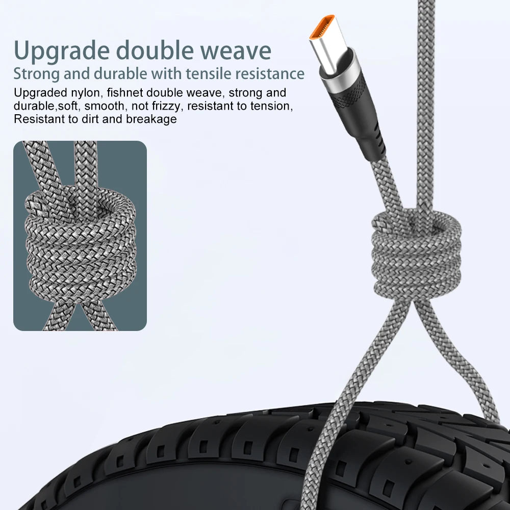 USB TYPE C Cable 5A Super Fast Charge Cable for iPhone 15 16 17 Full range Huawei Samsung oppo oneplus Universal USB C Extension Beauty World Shop