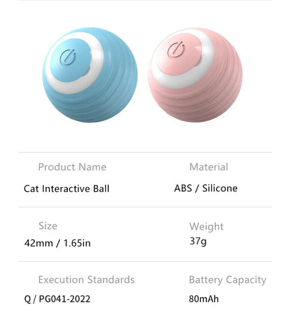 Spin Ball Things for Cats Toys Electric Interactive USB Charging Cat Ball Toy Cat and Dog Accessories Pet Cat's Supplies Home Beauty World Shop