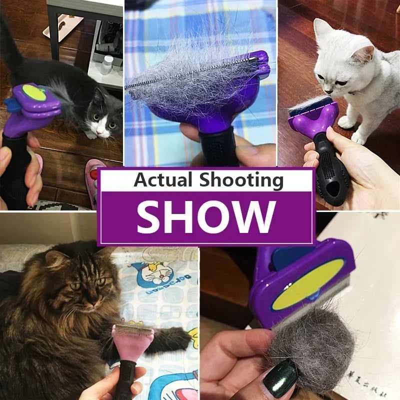 Cat Hair Removal Comb Cat Brush Pet Grooming Brush Dog Comb Cat Hair Massage Comb Cat Hair Remover Cleaning Grooming Cat Combs Beauty World Shop