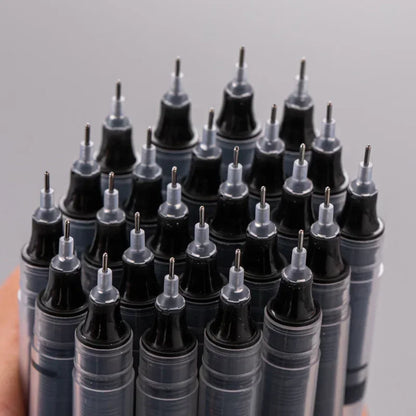 10Pcs High Quality Needle Type Gel Pen Straight Liquid Ballpoint Pens Perfect Kawaii Stationery for School/Office Writing Supply Beauty World Shop