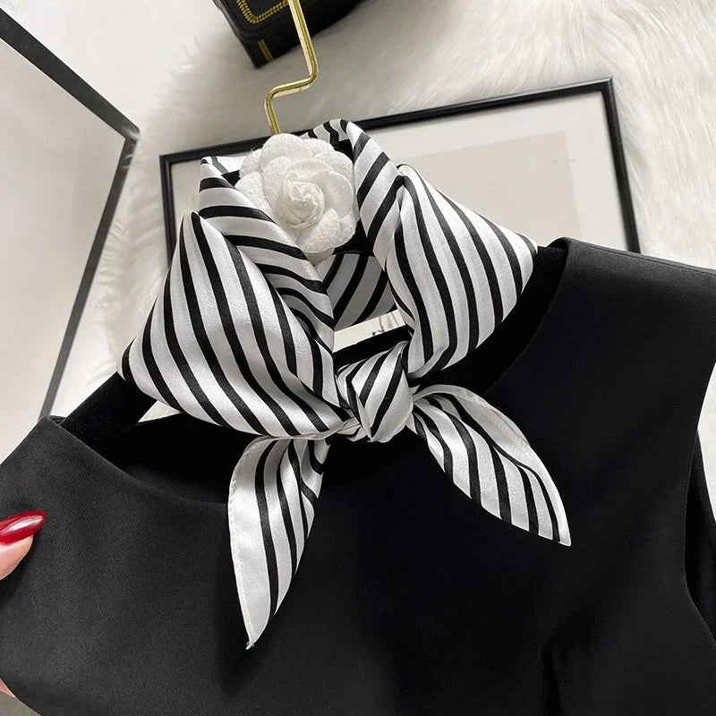 Scarf 100% Silk Bandana Women Square Scarves Wrap Kerchief Spring Fashion Luxury High Quality Headband Hijab Shawls 2026 Beauty World Shop