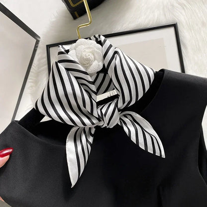 Scarf 100% Silk Bandana Women Square Scarves Wrap Kerchief Spring Fashion Luxury High Quality Headband Hijab Shawls 2026 Beauty World Shop