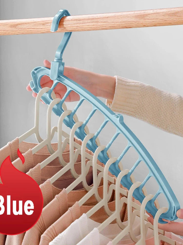 New Clothes Hanger Closet Organizer Space Saving Hanger Multi-port Clothing Rack Plastic Scarf Storage hangers for clothes Beauty World Shop