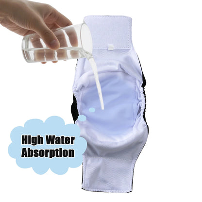 4 Pcs Washable Male Dog Cloth Diaper For Small Dogs Reusable Pet Physiological Pants Breathable Puppy Nappy Belly Band Diaper Beauty World Shop