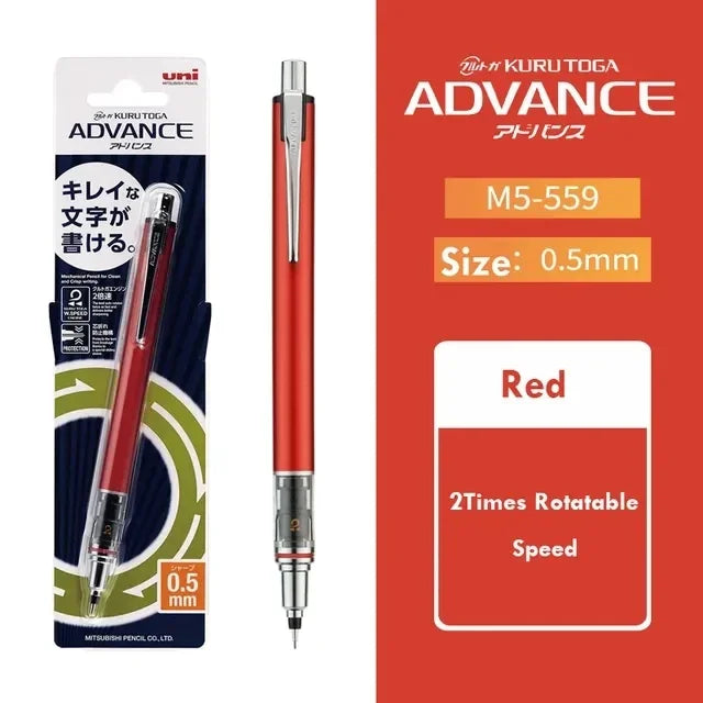 Japan UNI KURA TOGA Mechanical Pencil 0.5mm Automatic Rotation Drawing Special Pencil M5-559 Stationery Cute School Supplies Beauty World Shop