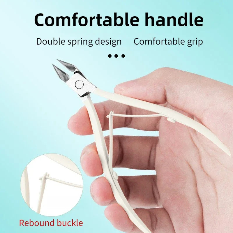 ‌Cuticle Scissors Stainless Steel Sharp Blade Durable Rust Free Nail Care Tool‌ Beauty Fashion