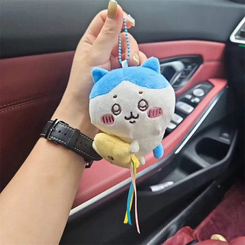 Chiikawa Plush Doll Pendant Star Hugging Series Hachiware USAGI Cute Cartoon Keychain Hanging Keychain Plush Doll Accessories Beauty World Shop