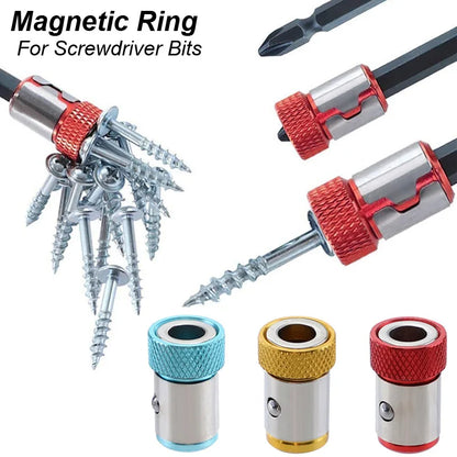 Magnetic Ring Screwdriver Bit Holder Cross Phillips Magnet 1/4 Strong Magnetizer Removable Part Adapter Screw Driver Power Tool Beauty World Shop