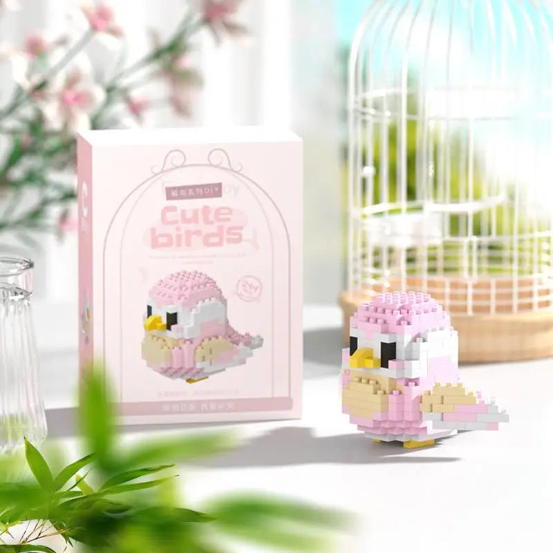 Kawaii Cute Bird Small Building Blocks Set Creative Educational Building Toys For Boys Girls Toys Suitable For Decorate Beauty World Shop
