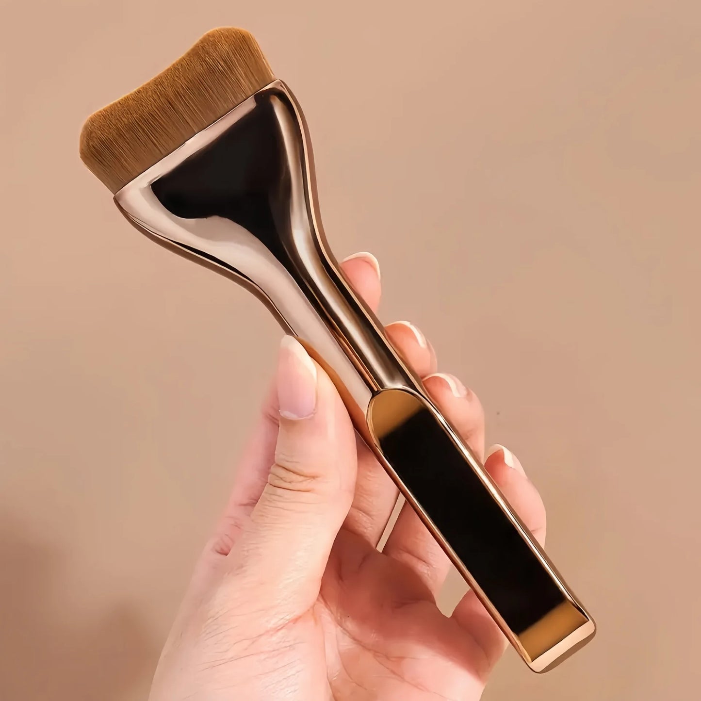 New 2Pcs Professional Foundation Makeup Brushes Soft Dense Hair for Blending Liquid, Cream Flawless Powder Makeup Beauty Tools Beauty World Shop
