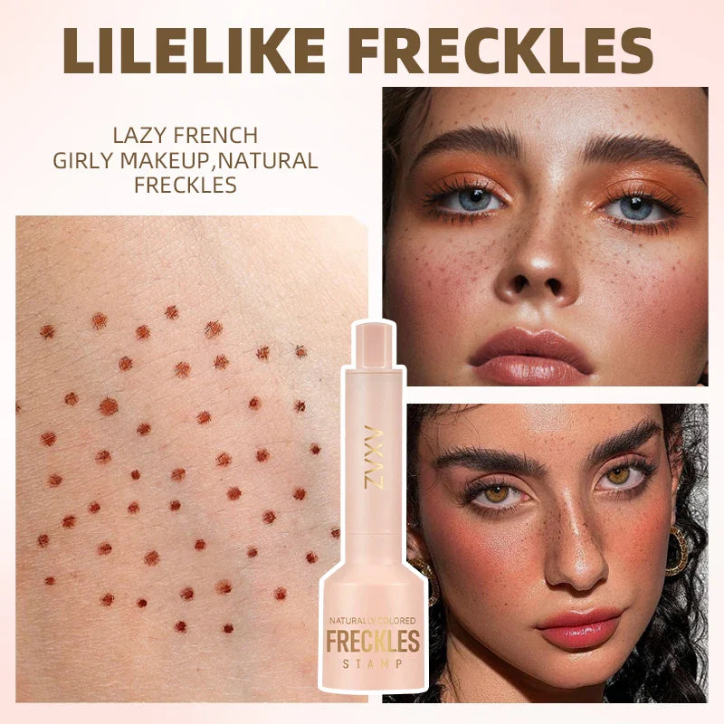 Natural Freckle Stamp Pen - Fast-Dry Waterproof Light Coverage Temporary Fake Freckles Makeup Makeup Brushes for Face Beauty Trend Shop