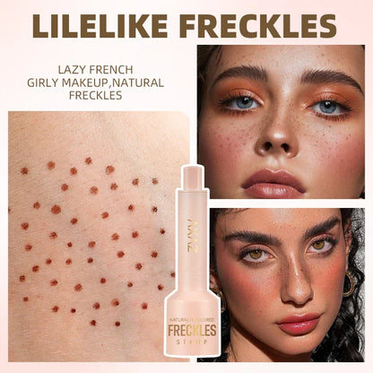 Natural Freckle Stamp Pen - Fast-Dry Waterproof Light Coverage Temporary Fake Freckles Makeup Makeup Brushes for Face Beauty Trend Shop